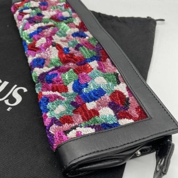 Versus Versace Confetti Envelope Zippered Clutch Bag with dustbag - Picture 6 of 7